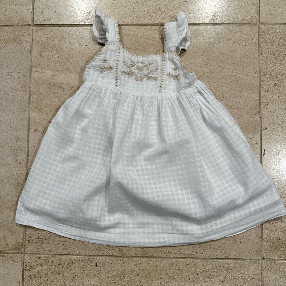 Baby Gap white summer dress 18-24 months girl